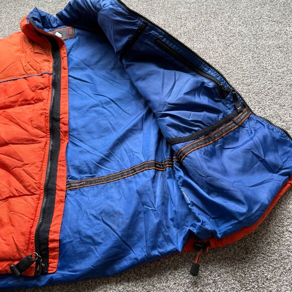 VINTAGE NIKE ACG GILET PUFFER VEST JACKET 90S ORANGE XL - Picture 5 of 12